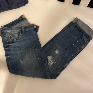 STS Blue Joey boyfriend jeans junior paint splatter size 7